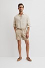 Organically Grown Linen Print 6" Drawcord Short
