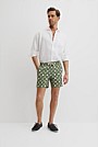 Recycled Polyester Tile Print Swim Short