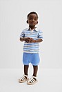 Organically Grown Cotton Stripe Knit Polo