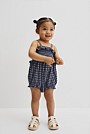 Gingham Frill Romper