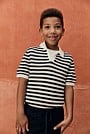 Open Neck Knit Polo