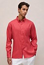 Regular Fit Linen Classic Long Sleeve Shirt