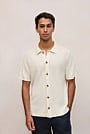 Cotton Basketweave Knit Shirt
