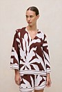 Wakame Border Stripe Popover Top