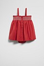 Shirred Romper Dress