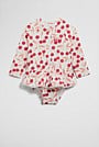 Cherry Long Sleeve Swimsuit