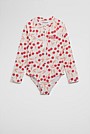 Cherry Long Sleeve Swimsuit