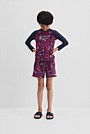 Lobster Geometric Rash Vest