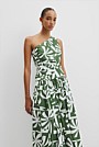 Organically Grown Cotton Asymmetric Maxi Dress