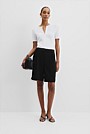 Waffle Short Sleeve Button Knit