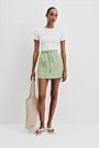 Organically Grown Linen Pull On Linen Skirt