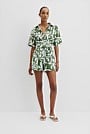 Organically Grown Linen Print Short