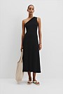 One Shoulder Rib Dress