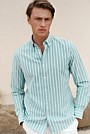 Regular Fit Yarn Dyed Stripe Oxford Shirt