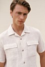 Linen Pocket Detail Short Sleeve Shirt