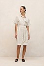 Linen Pocket Detail Shirt Dress