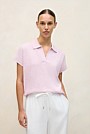 Linen Cotton Relaxed Knit Polo