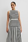 Australian Cotton Stripe Midi Tank Dress