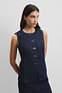 Denim Sleeveless Top