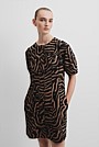 Australian Cotton Blend Print Panelled Mini Dress