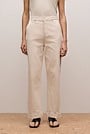 Garment Dyed Denim Tailored Pant