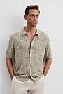 Linen Cotton Slub Knit Shirt