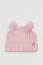 Organically Grown Cotton Cord Pom Pom Knit Beanie