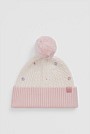 Cable Embroidered Beanie