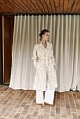 Yarn Dyed Check Trench Coat