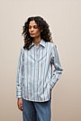 Jacquard Stripe Long Sleeve Shirt