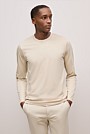 Mercerised Cotton Tipped Long Sleeve T-shirt