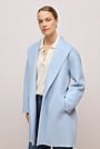 Double Faced Wool Wrap Coat