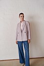 Italian Wool Blend Double Breasted Blazer