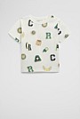 Cotton Tennis Motif T-Shirt