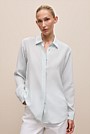 Silk Concealed Placket Shirt