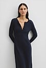 Long Sleeve Henley Dress
