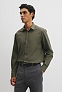 Slim Fit Stretch Cotton Shirt