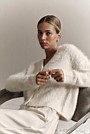 Brushed Alpaca Cardigan
