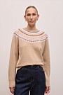 Merino Cashmere Fair Isle Crew