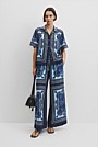 Scarf Print Pull-On Pant