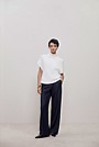 Cotton Cashmere Sleeveless High Neck Knit