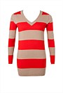 V-Neck Stripe Tunic