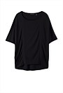 Spliced Silk T-Shirt