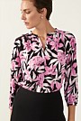 Floral Lotus Print Blouse