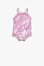 Metallic Frill Bather