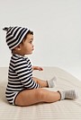 Long Sleeve Stripe Rib Bodysuit