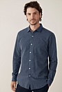 Circular Grid Check Shirt