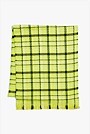 Textured Check Scarf