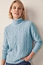 Cable Sculpt Neck Knit