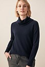 Merino Cashmere Roll Neck Tunic